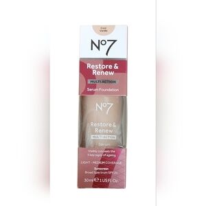 No7 Restore & Renew Multi Action Serum Foundation "Cool Vanilla."